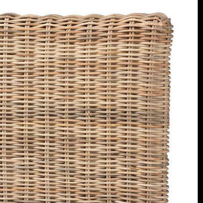 Bohemian Natural Rattan Queen Size Standalone Headboard