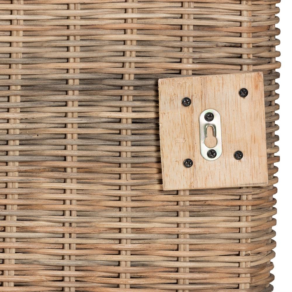 Bohemian Natural Rattan Queen Size Standalone Headboard
