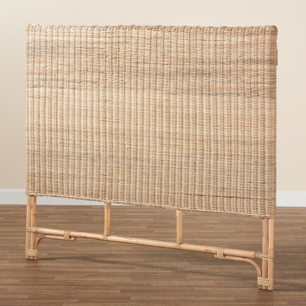 Bohemian Natural Rattan Queen Size Standalone Headboard