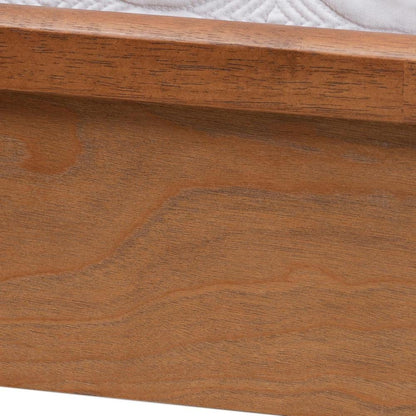 Rattan Queen Size Platform Bed