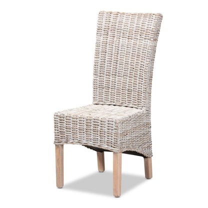 Natural Brown Finished Wood Dining Chair