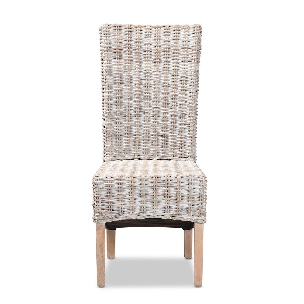 Natural Brown Finished Wood Dining Chair