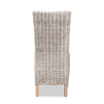 Natural Brown Finished Wood Dining Chair