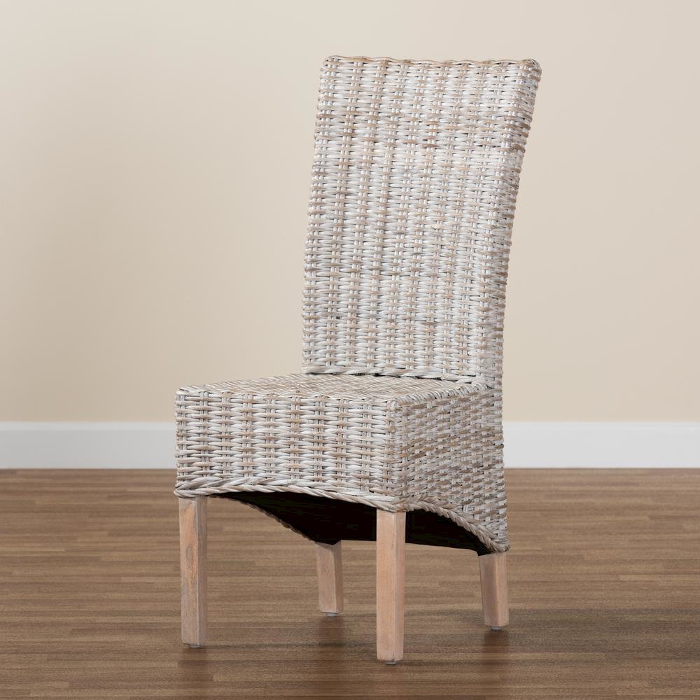 Natural Brown Finished Wood Dining Chair