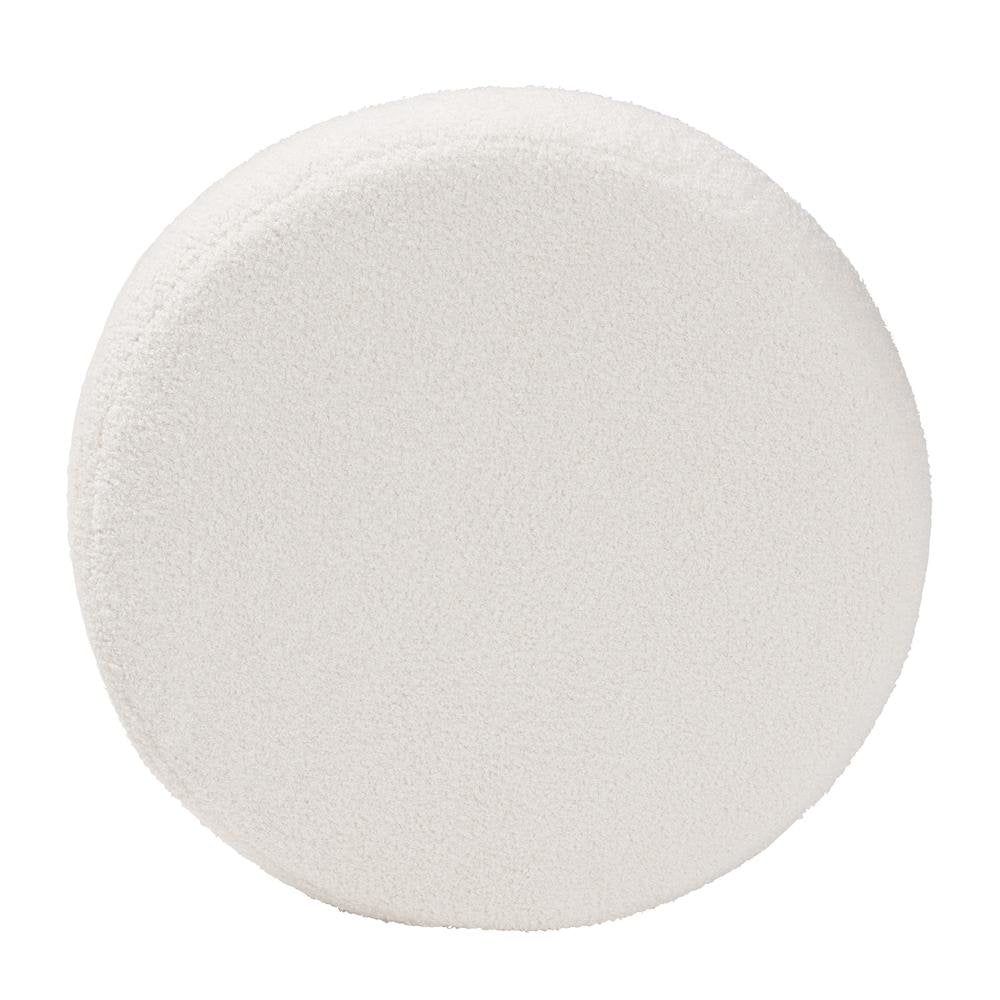 Tabitha Modern and Contemporary Ivory Boucle Upholstered Storage Ottoman
