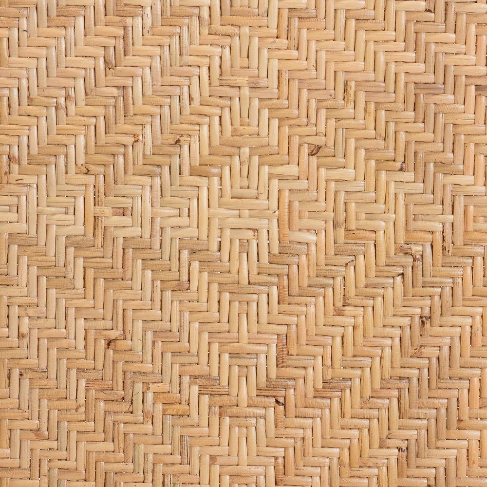 bali & pari Adrena Modern Bohemian Natural Brown Rattan Counter Stool