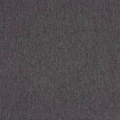Dark Grey Fabric and Walnut Brown Finished Wood Ottoman