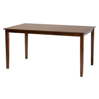 Olympia Modern Grey Fabric and Walnut Brown Finished Wood 7-Piece Dining Set