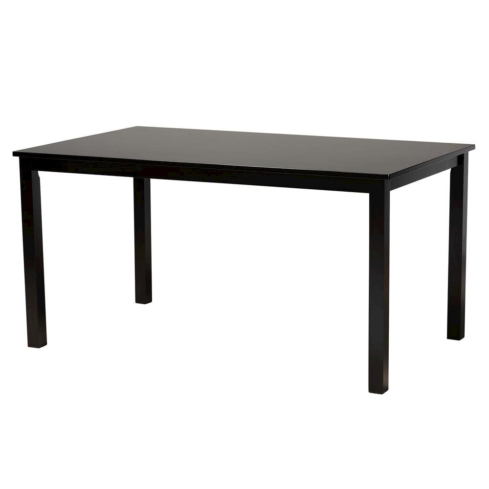 Genesis Modern Grey Fabric and Dark Brown Finished Wood 7-Piece Dining Set