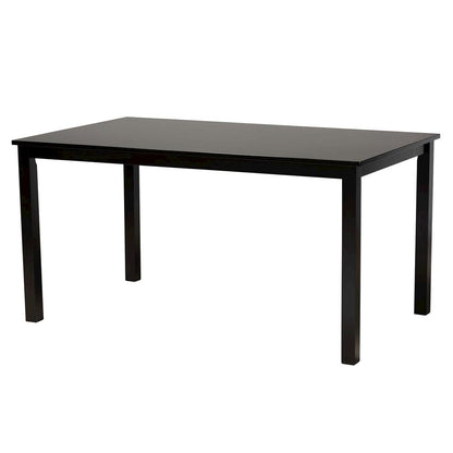 Genesis Modern Grey Fabric and Dark Brown Finished Wood 7-Piece Dining Set