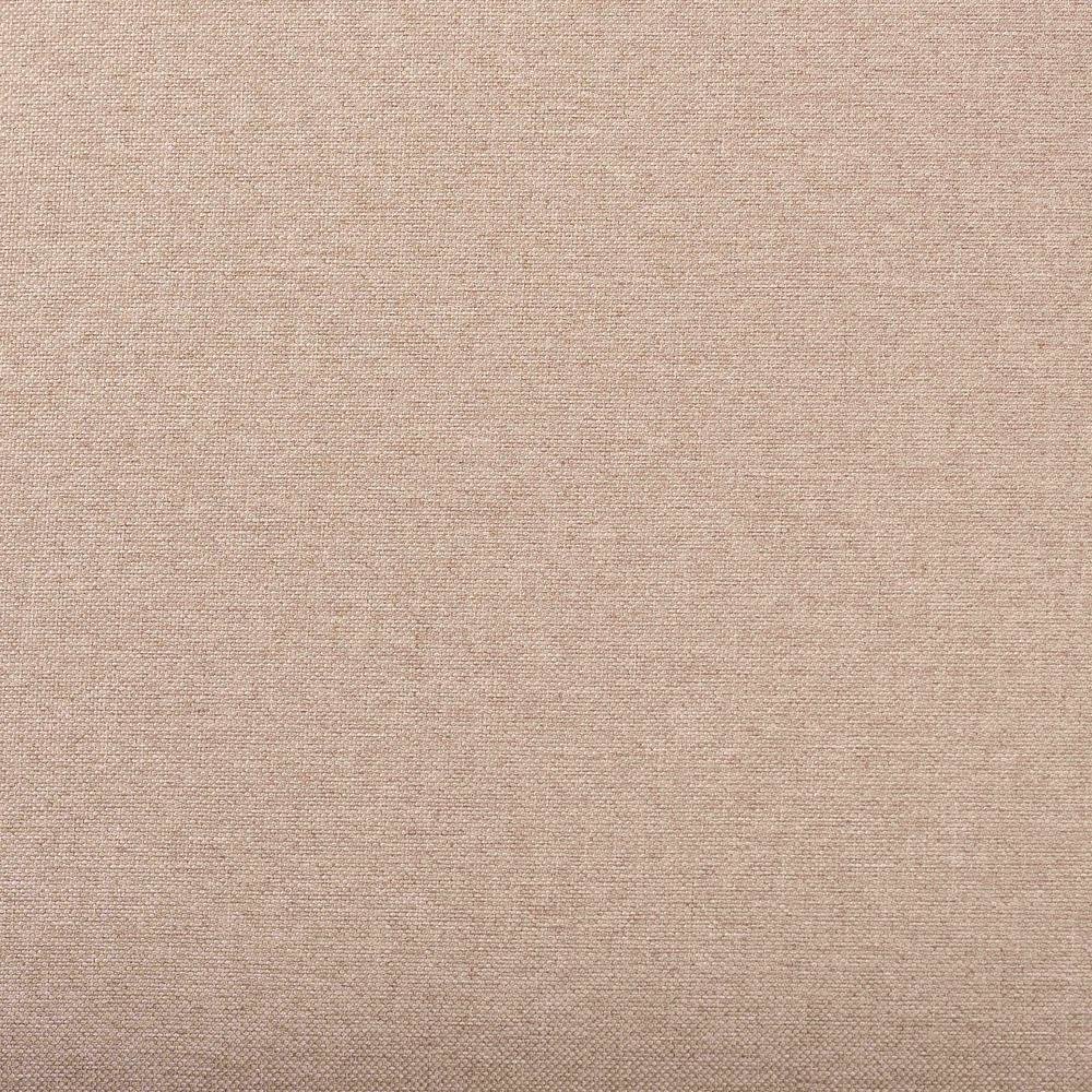 Beige Fabric and Espresso Brown Finished Wood 7-Piece Dining Set