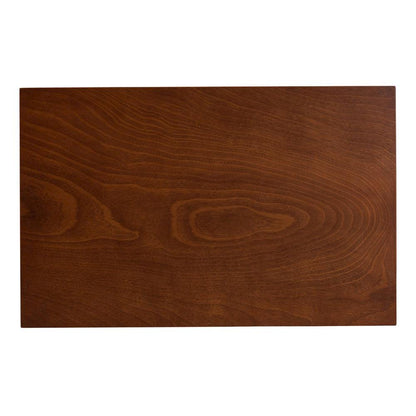 Florencia Modern Grey Fabric and Walnut Brown Finished Wood 5-Piece Dining Set