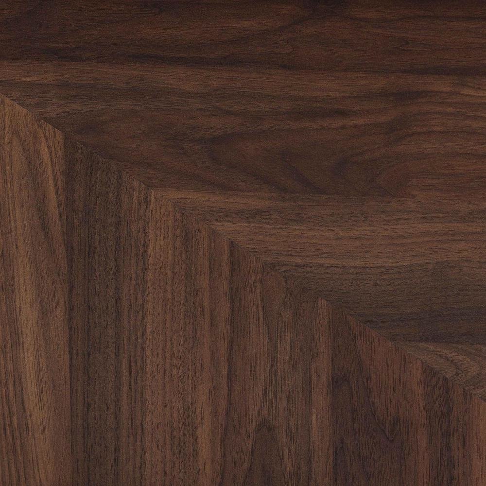 Transitional Walnut Brown Finished Wood 2-Door TV Stand