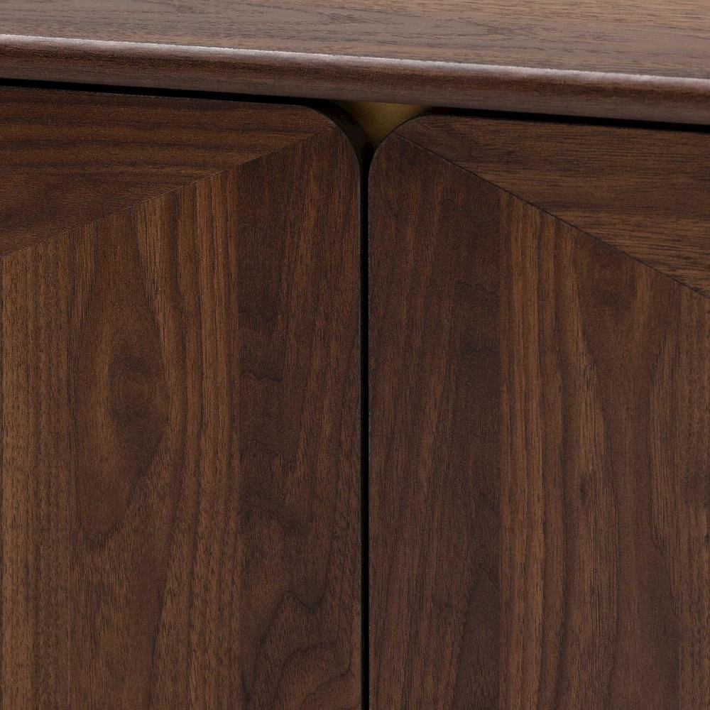 Transitional Walnut Brown Finished Wood 2-Drawer Coffee Table