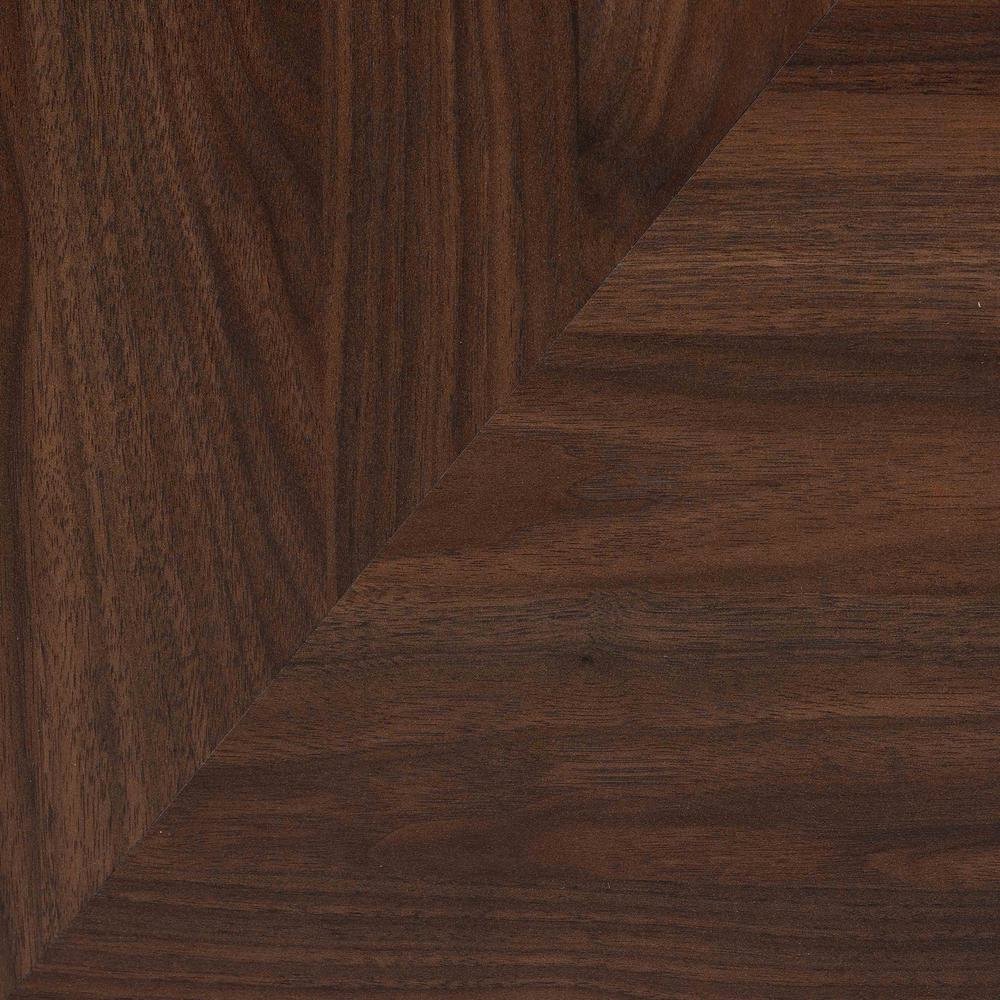 Transitional Walnut Brown Finished Wood Shoe Cabinet