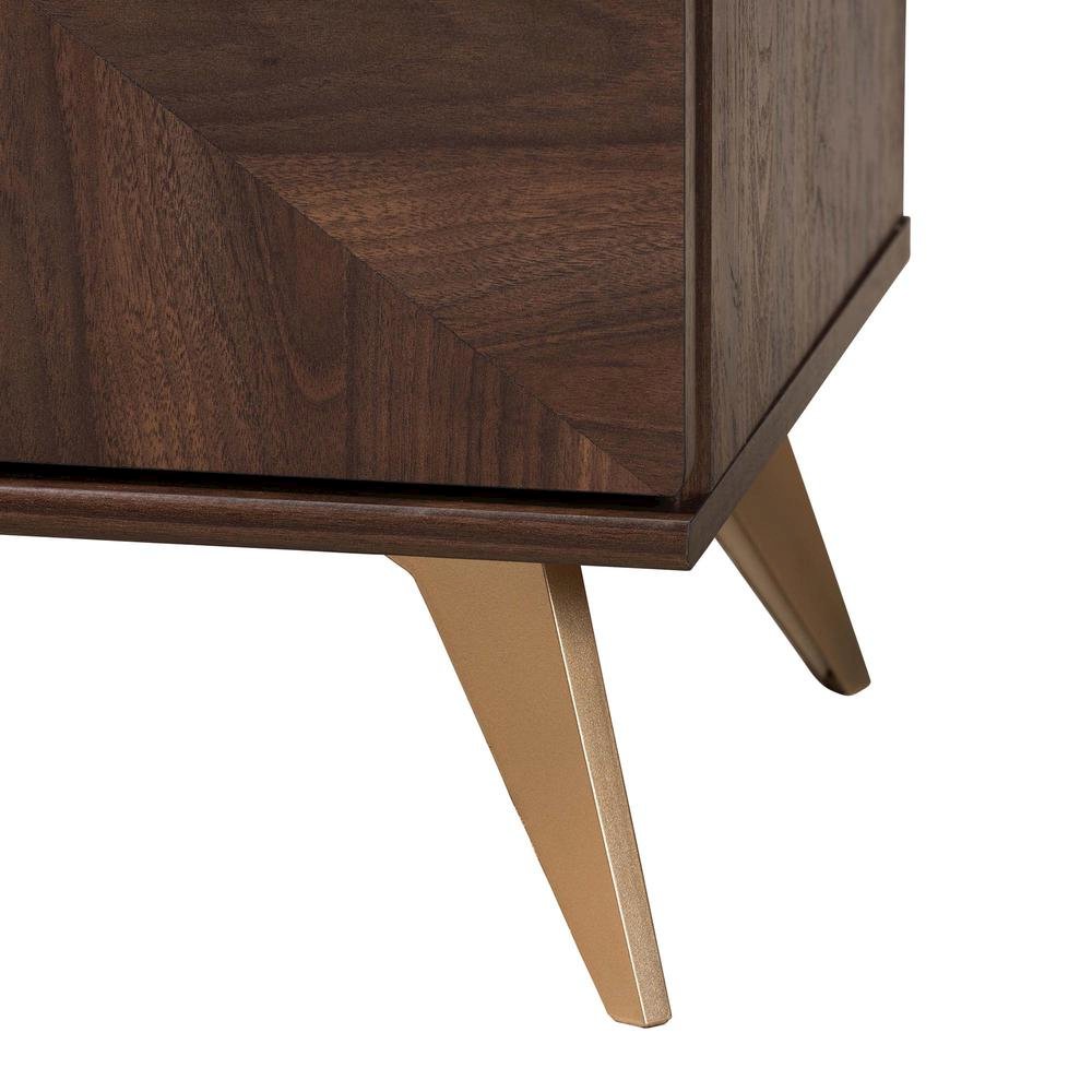 Transitional Walnut Brown Finished Wood 6-Drawer Dresser
