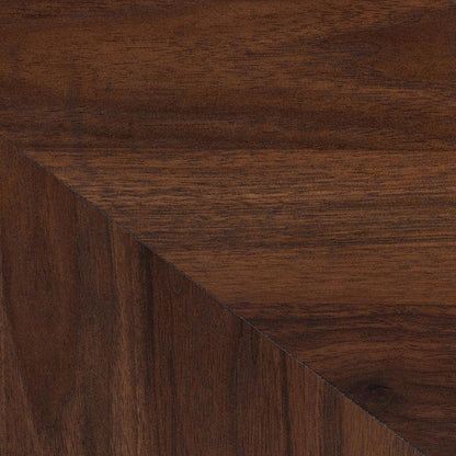 Transitional Walnut Brown Finished Wood 6-Drawer Dresser