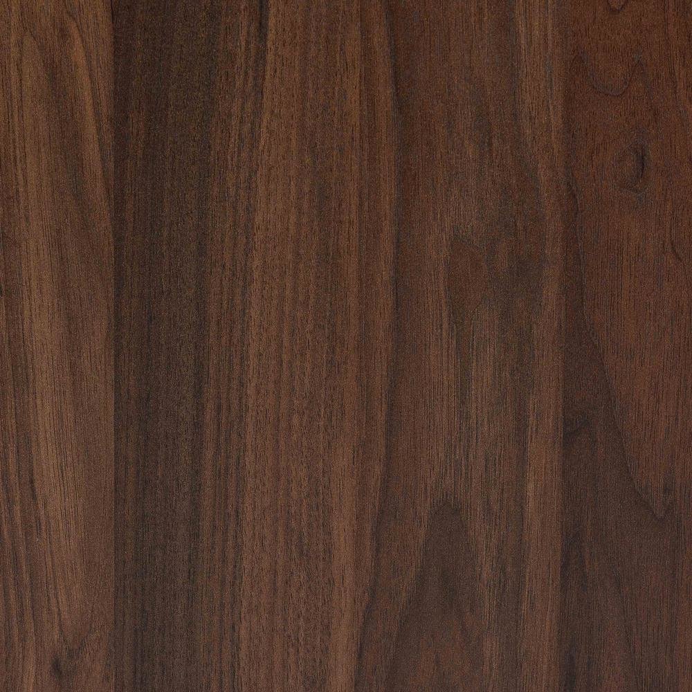 Transitional Walnut Brown Finished Wood 2-Drawer Nightstand
