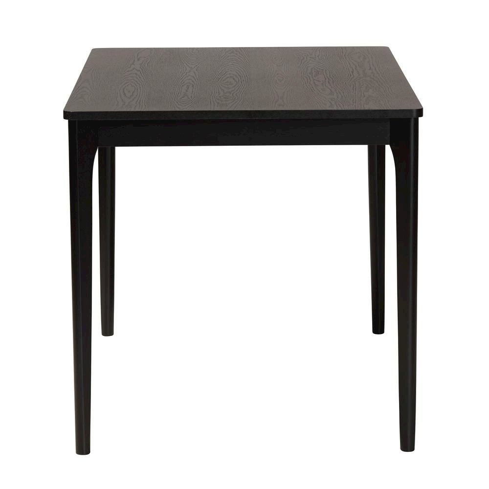 Baxton Studio Sherwin Mid-Century Modern Black Finished Wood Dining Table