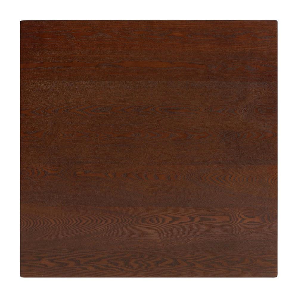 Leena Mid-Century Modern Walnut Brown Finished Wood Counter Height Pub Table