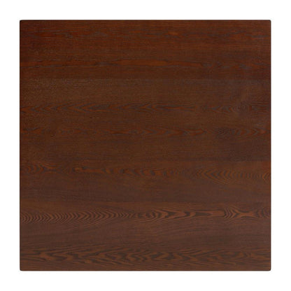 Leena Mid-Century Modern Walnut Brown Finished Wood Counter Height Pub Table