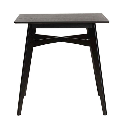 Leena Mid-Century Modern Black Finished Wood Counter Height Pub Table