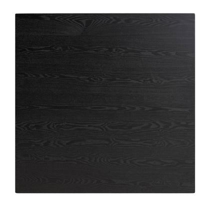 Leena Mid-Century Modern Black Finished Wood Counter Height Pub Table