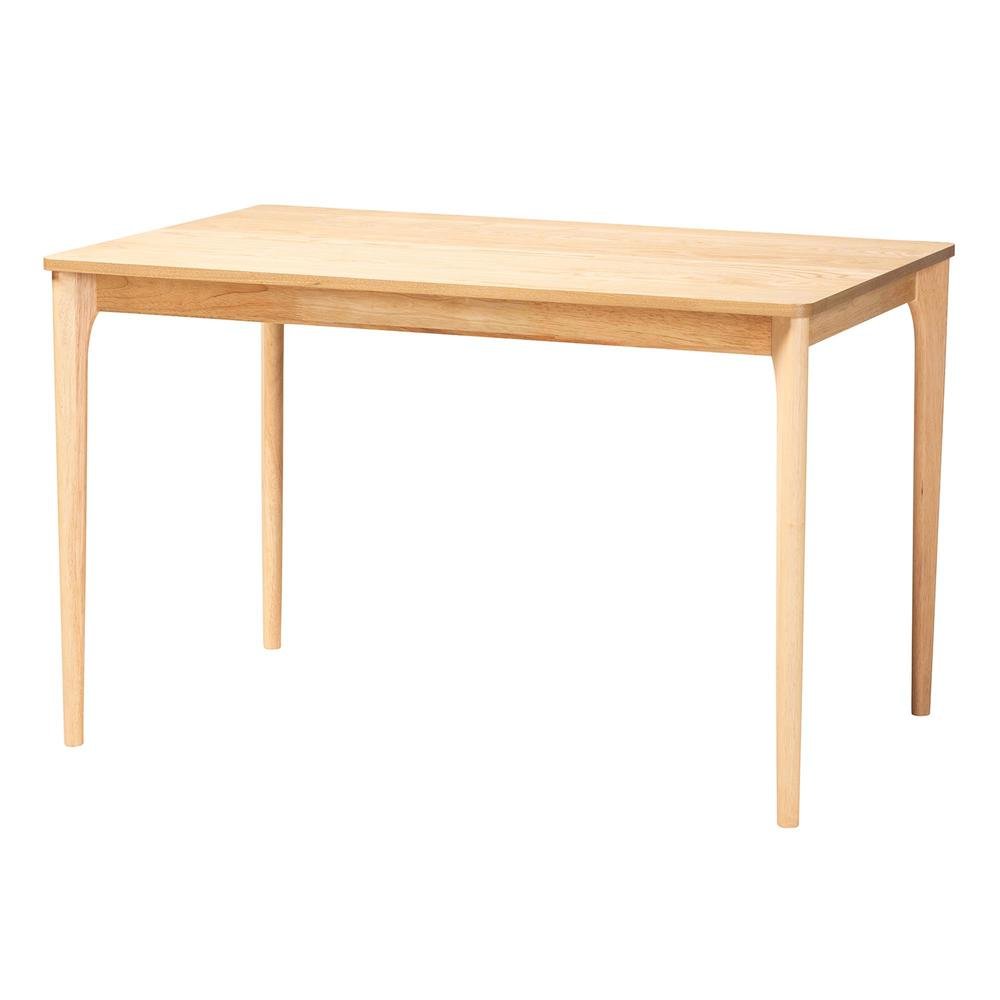Grey Fabric and Natural Oak Finished Wood 5-Piece Dining Set