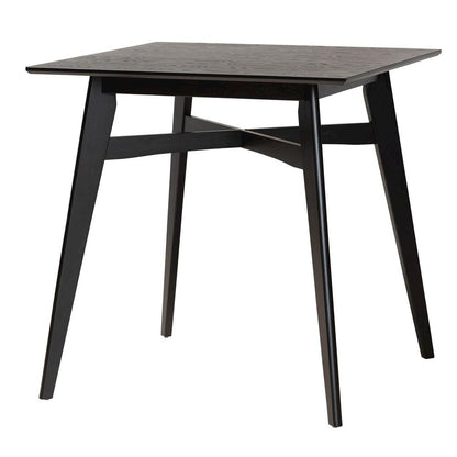 Tarana Mid-Century Modern Cream Fabric and Black Finished Wood 5-Piece Pub Set