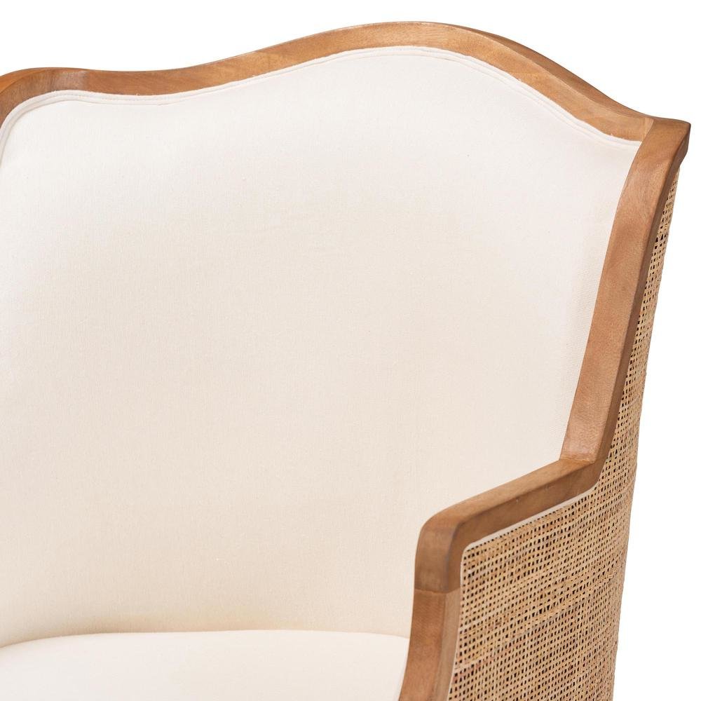 Honey Oak Finished Wood Accent Chair