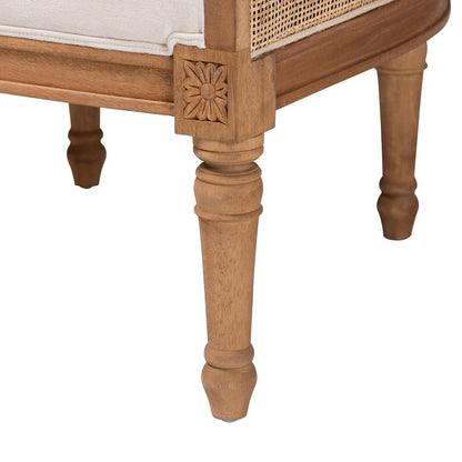 Honey Oak Finished Wood Accent Chair