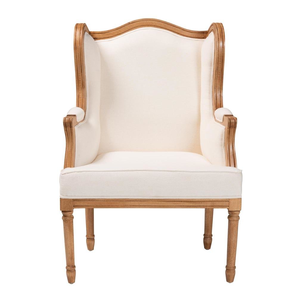 Honey Oak Finished Wood Accent Chair