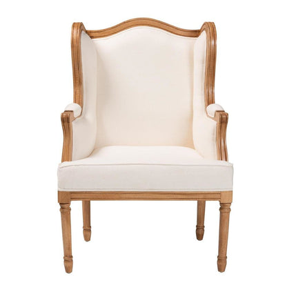 Honey Oak Finished Wood Accent Chair