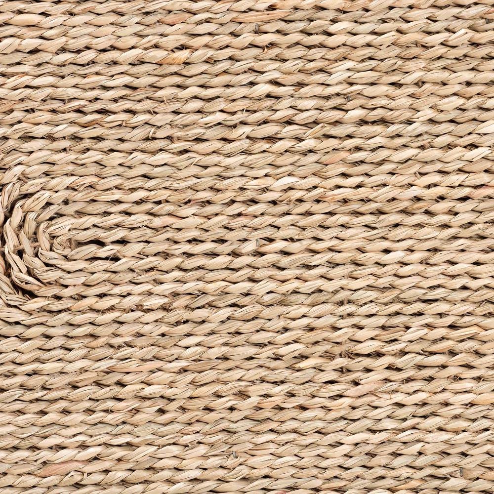 Adonica Modern Bohemian Natural Brown Jute and Wood End Table