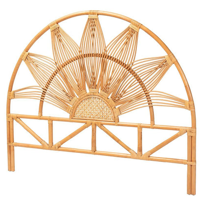 Jasmine Modern Bohemian Natural Rattan King Size Standalone Headboard