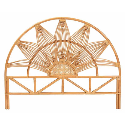 Jasmine Modern Bohemian Natural Rattan King Size Standalone Headboard