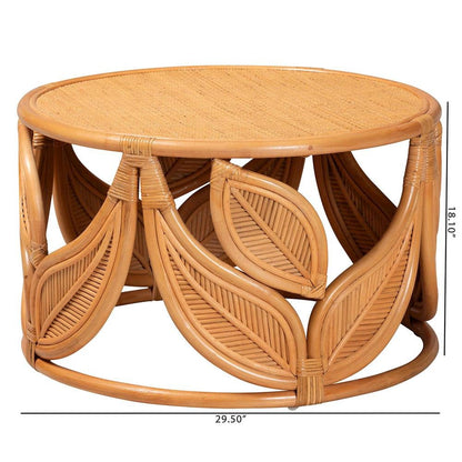 Raflesia Modern Bohemian Natural Rattan Coffee Table