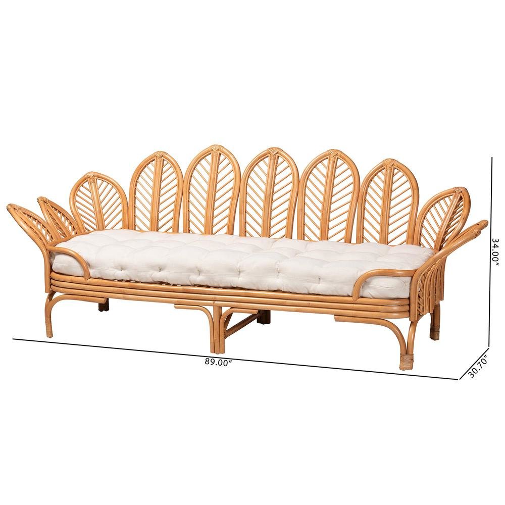 Loften Bohemian Light Honey Rattan Daybed