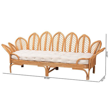 Loften Bohemian Light Honey Rattan Daybed