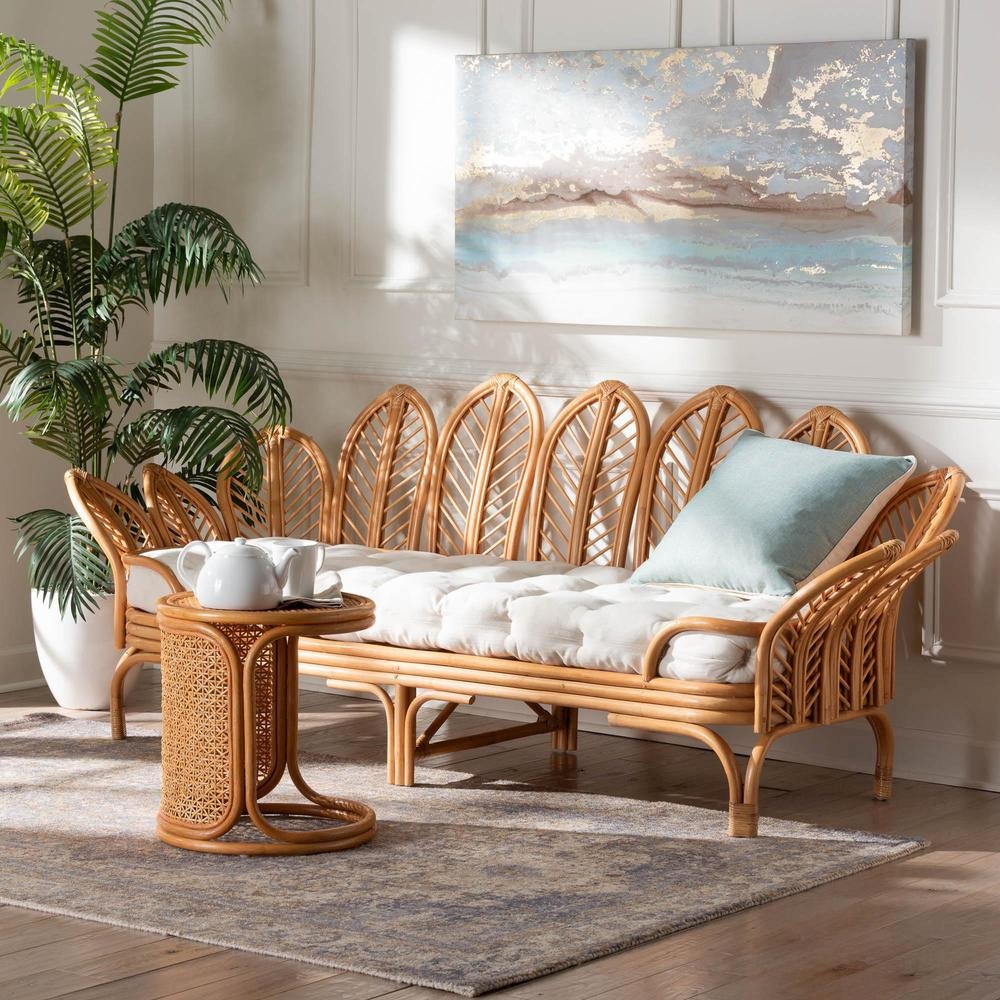 Loften Bohemian Light Honey Rattan Daybed