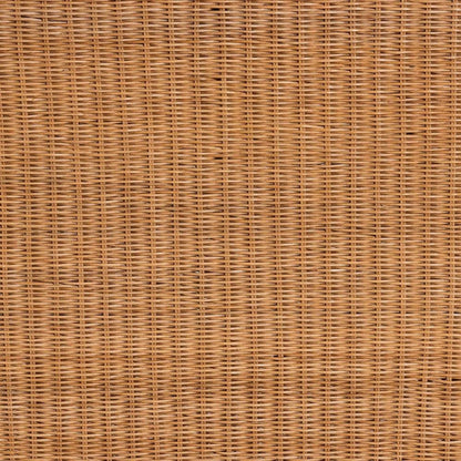 Palm Bohemian Honey Scallop Rattan Console Table