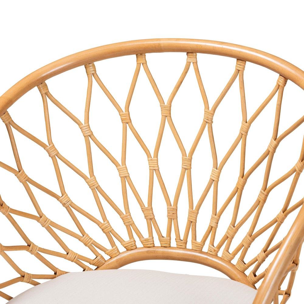 Emmeline Bohemian Honey Rattan Accent Chair