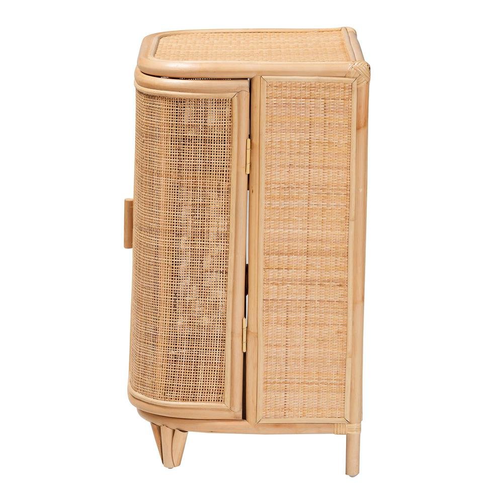 Yanka Bohemian Natural Rattan Storage Cabinet