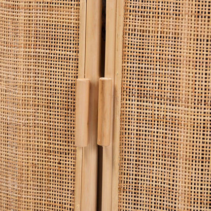 Yanka Bohemian Natural Rattan Storage Cabinet