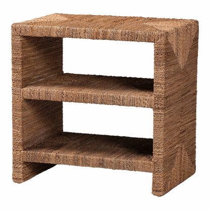 Liza Bohemian Natural Seagrass End Table