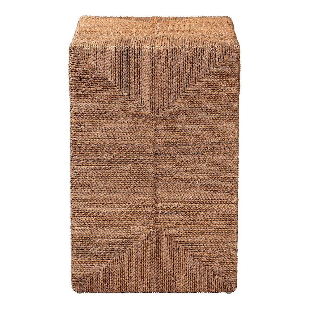 Liza Bohemian Natural Seagrass End Table