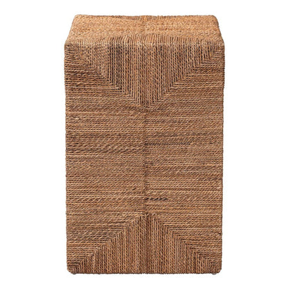 Liza Bohemian Natural Seagrass End Table