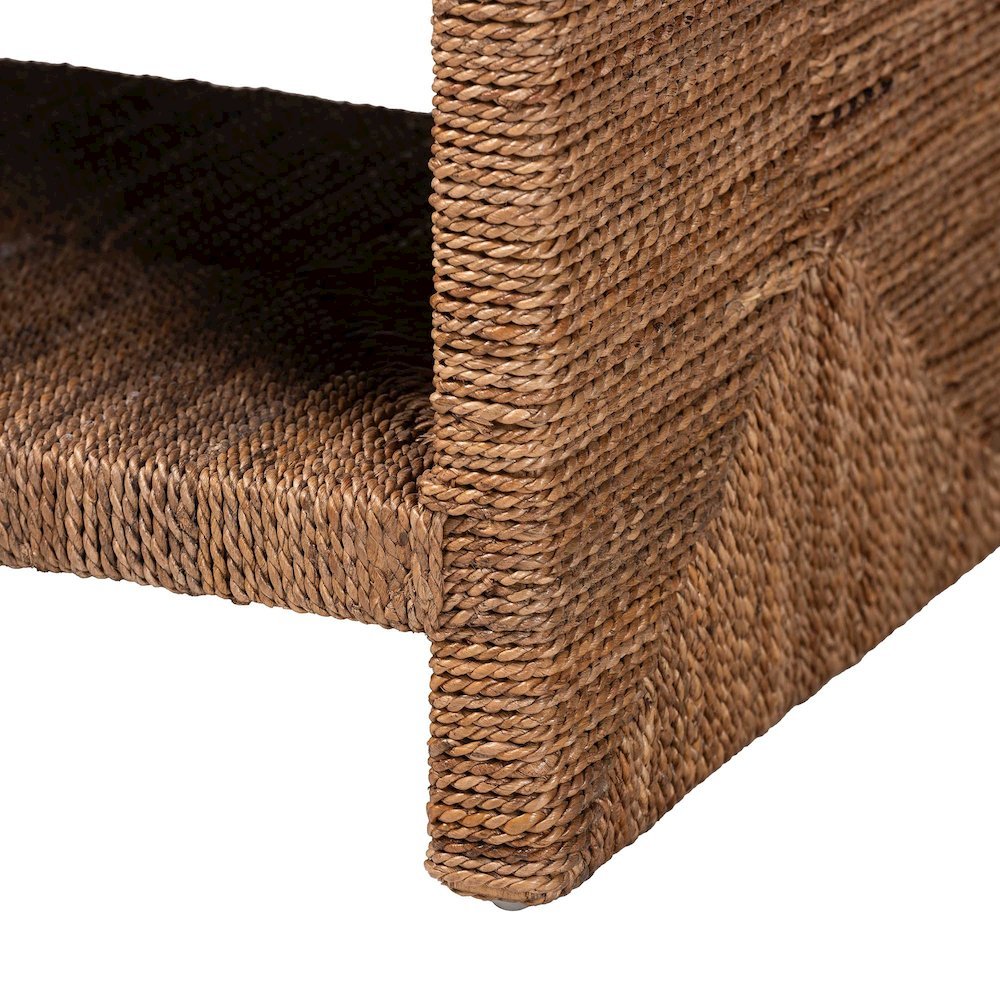 Liza Bohemian Natural Seagrass End Table