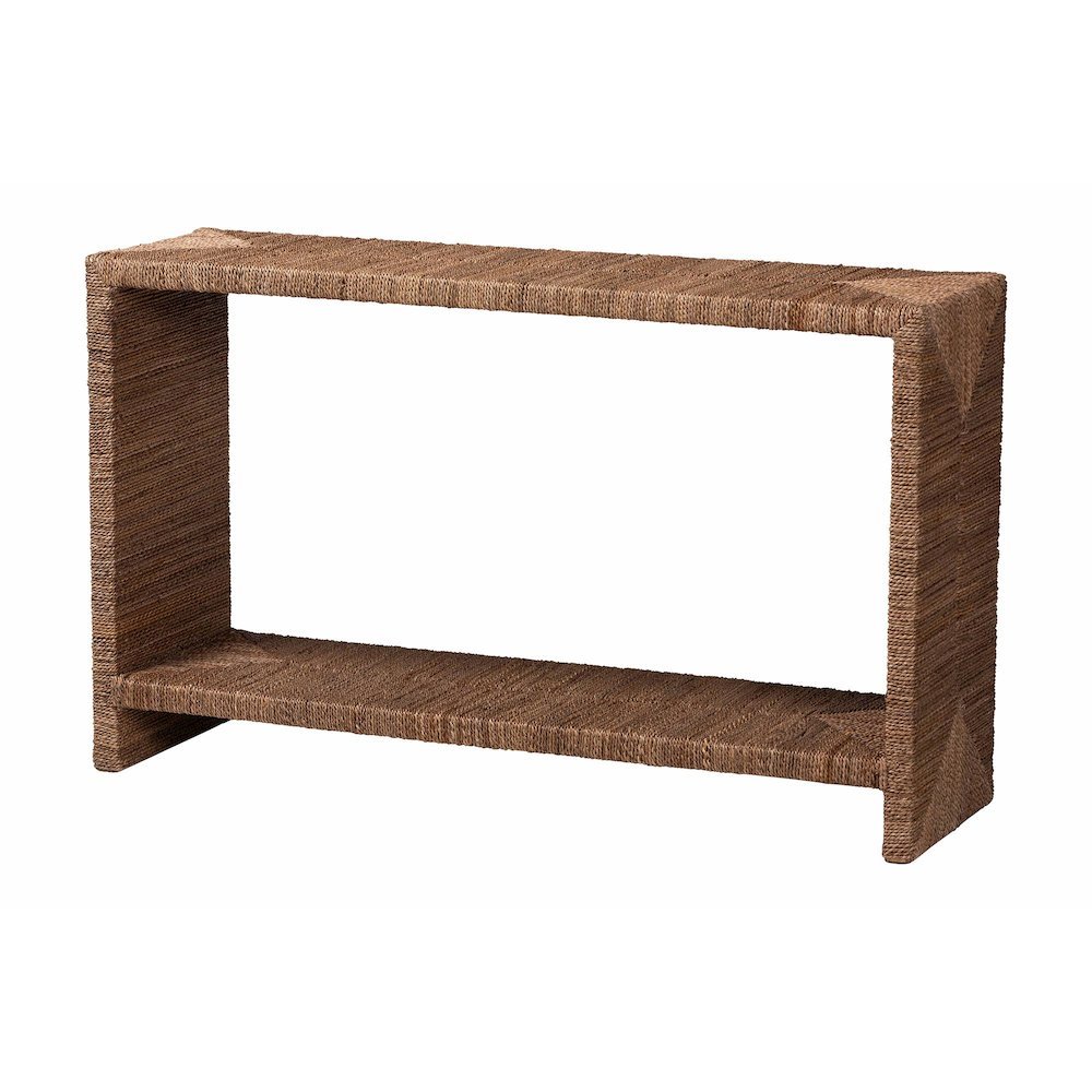 Liza Bohemian Natural Seagrass Console Table