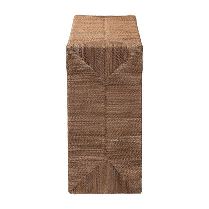 Liza Bohemian Natural Seagrass Console Table